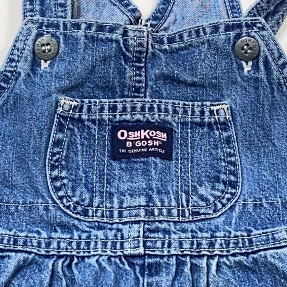 10/$50 VINTAGE OSHKOSH B GOSH OVERALL 💯 COTTON SIZE KIDS 12 MONS